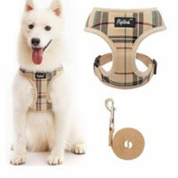 PUPTECK Soft Mesh Dog Harness Pet Puppy Cat Comfort Padded Vest No Pull Harness - Picture 3 of 5